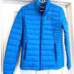 Patagonia Women's S Blue Down Sweater Jacket